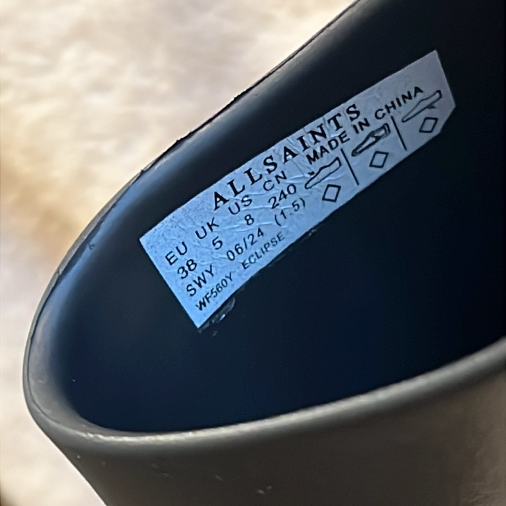 ALL SAINTS Eclipse Flatform Logo Slides - Picture 10 of 13